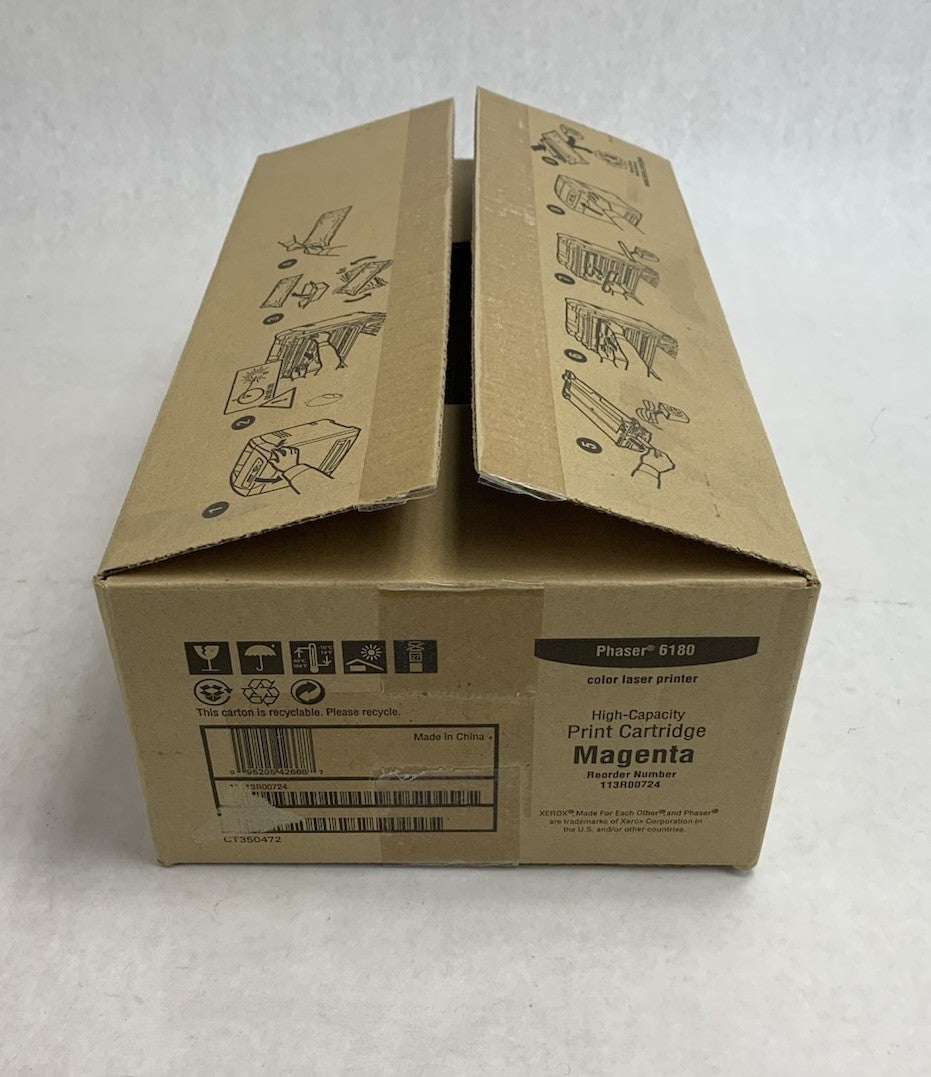 Xerox Phaser 6180 113R00724 High-Capacity Magenta Print Cartridge - Open Box