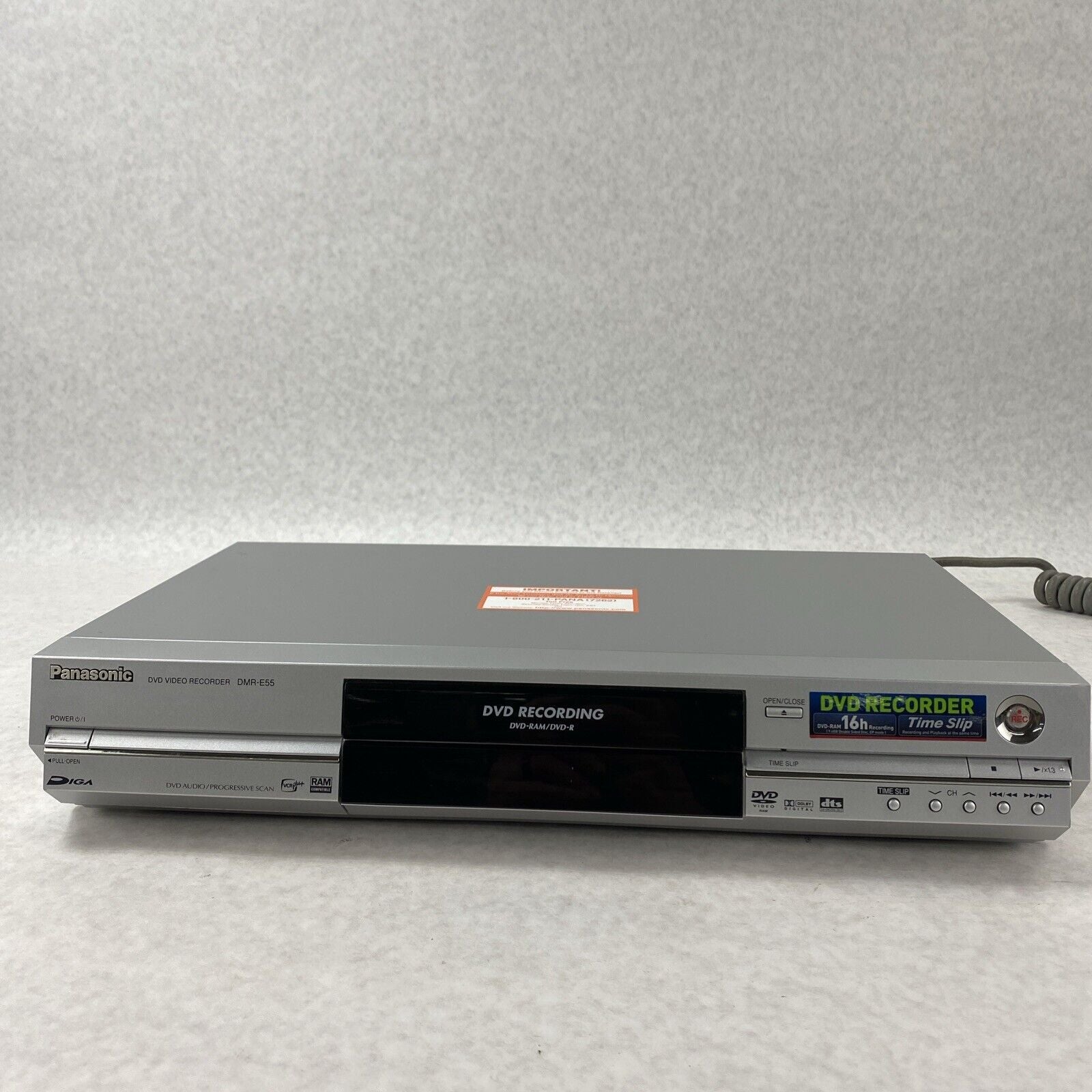 Panasonic DMR-E55P DVD Player DVD-RAM DVD-R Time Slip Recorder NO REMOTE