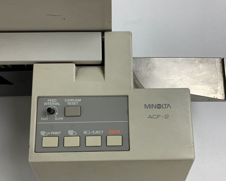 Minolta ACF-2 Microform Scanner Roll Film Carrier W/ Lens from Minolta RP 609Z