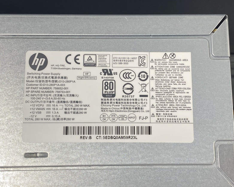 HP Z240 Tower Workstation MT Intel Core-i5 6500 3.20GHz 8GB RAM No HDD No OS