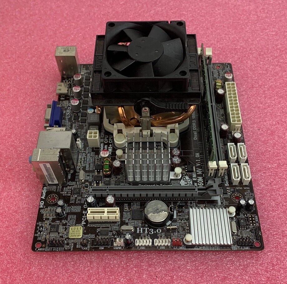 Biostar A960M_MV V:1.0A Motherboard AMD Athlon II X2 3GHz 1GB RAM w/ Shield