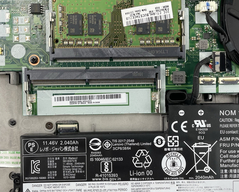 Lenovo ThinkPad T480 14" i5-8350U 1.70 GHz 8 GB RAM No SSD/OS/AC - Bad Bottom