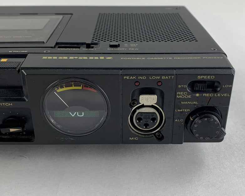 Marantz PMD-222 3 Head Portable Cassette Recorder Tested No Power Supply