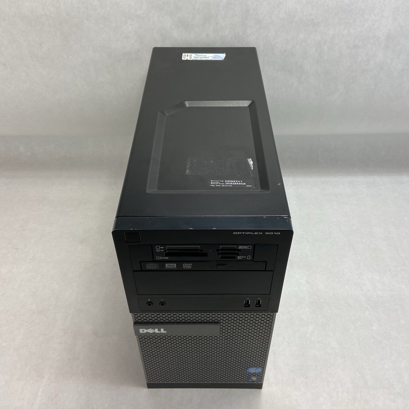 Dell Optiplex 3010 MT Intel Core 3220 3.3GHz 8GB RAM No HDD No OS2