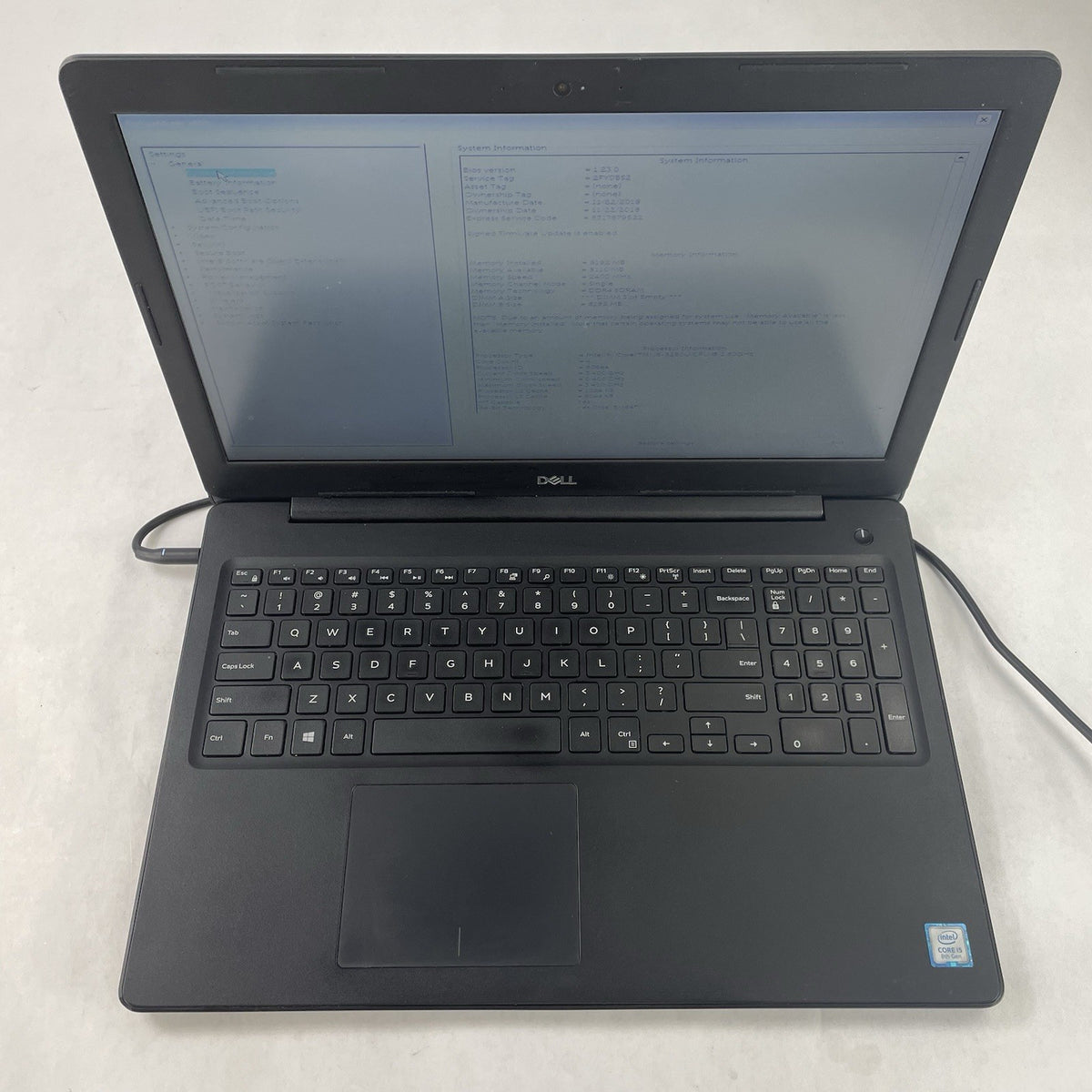 Dell Latitude 3590 15.6" i5-8250U 1.60 GHz 8 GB RAM No SSD/OS/AC/Batt2