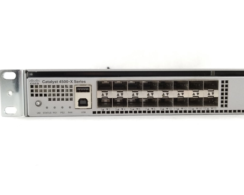 Cisco Catalyst 4500-X WS-C4500X-16SFP+ V03 16-Port 10GB Network Switch 2x 750W