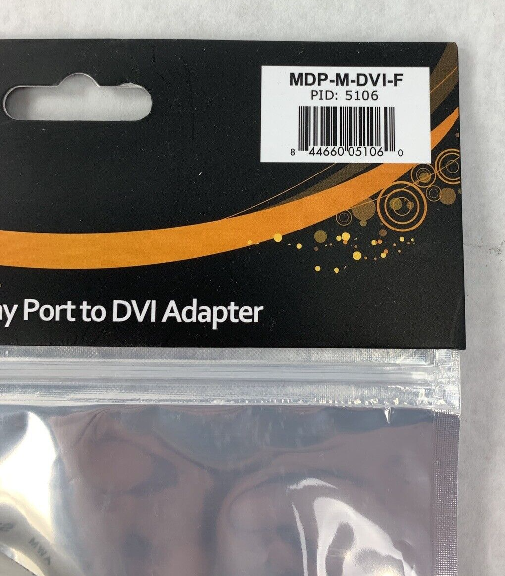 Monoprice Mini DisplayPort to DVI Adapter MDP-M-DVI-F (Lot of 3)