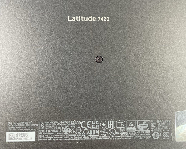 Dell Latitude 7420 14" i7-1185G7 3.00 GHz 32 GB RAM No SSD/OS/AC - READ