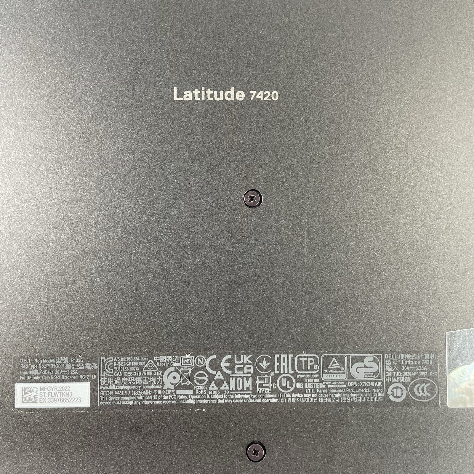 Dell Latitude 7420 14" i7-1185G7 3.00 GHz 32 GB RAM No SSD/OS/AC - READ16