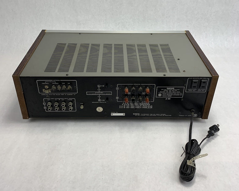 Nikko NR-719 Vintage AM/FM Stereo Receiver - Parts or Repair