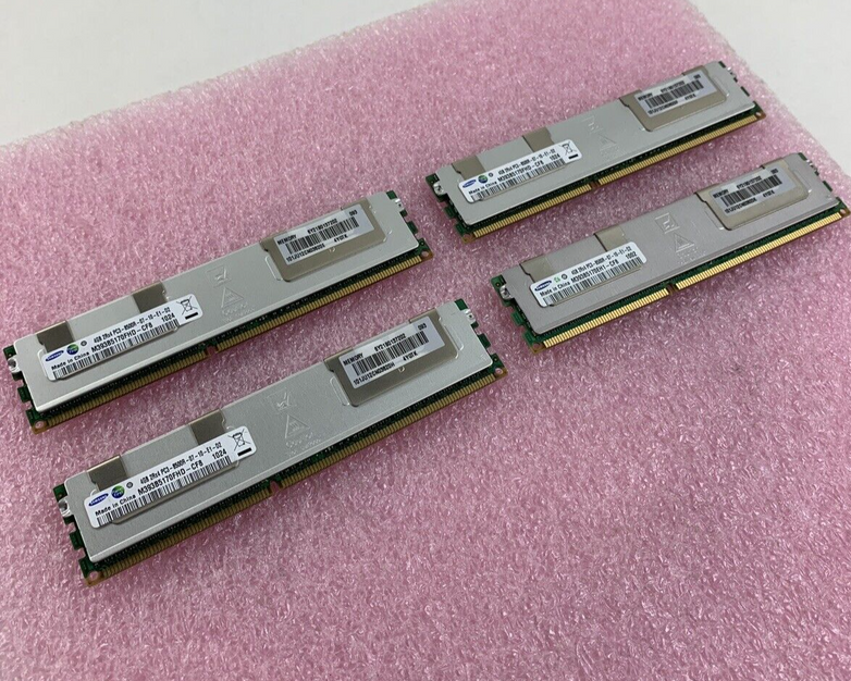 Samsung M393B5170FHD-CF8 4 GB 1067MHz ECC DDR3 Server RAM Module 2Rx4 Lot of 4x