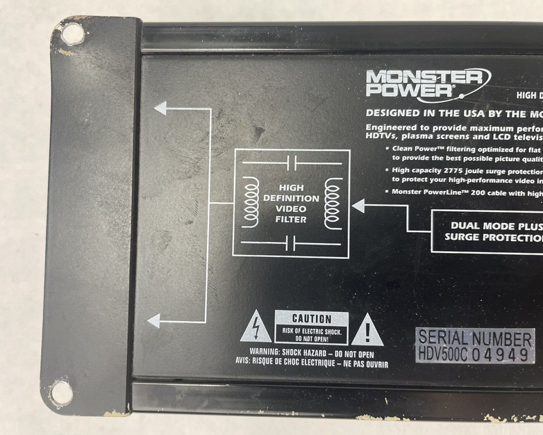 Monster Power HDV 500 HFTS PowerLine Surge Protector