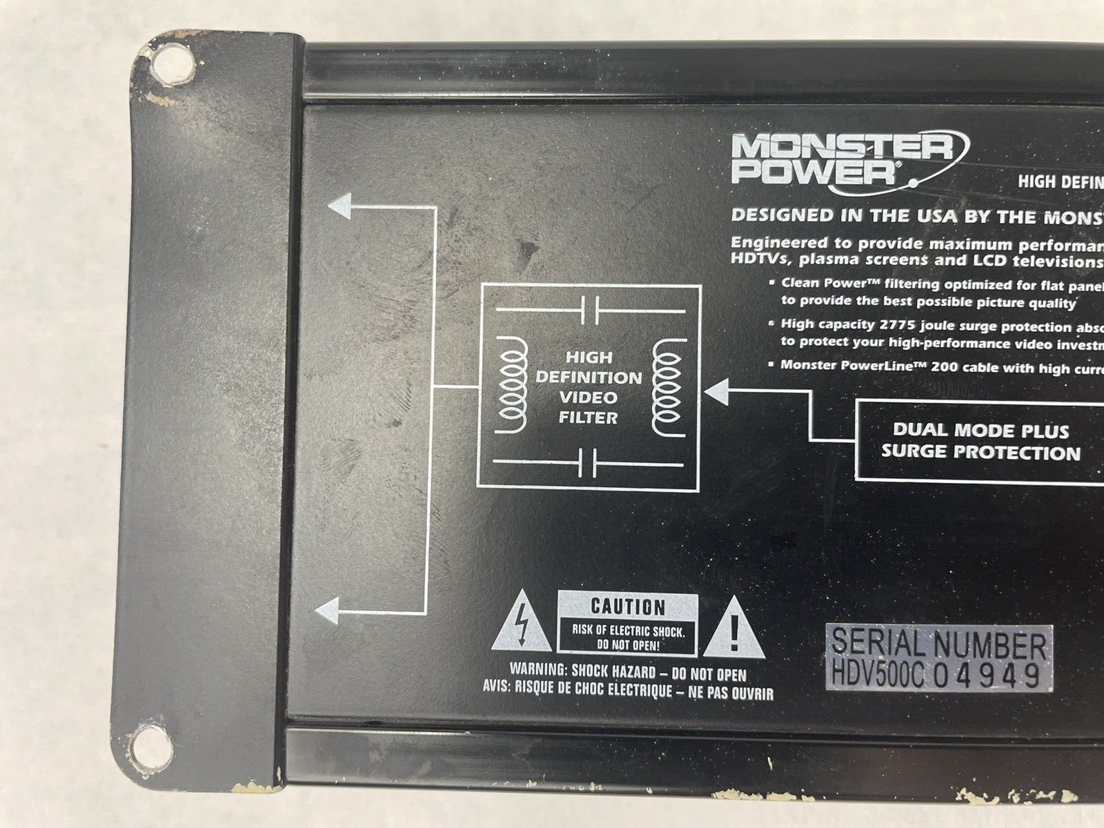 Monster Power HDV 500 HFTS PowerLine Surge Protector
