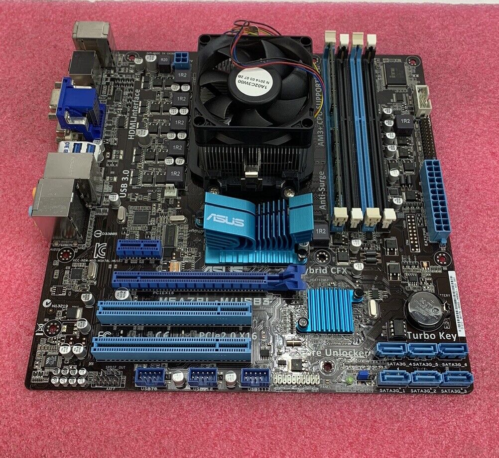 ASUS M5A78L-M/USB3 Motherboard AMD FX-4300 2.8GHz 8GB RAM w/Shield