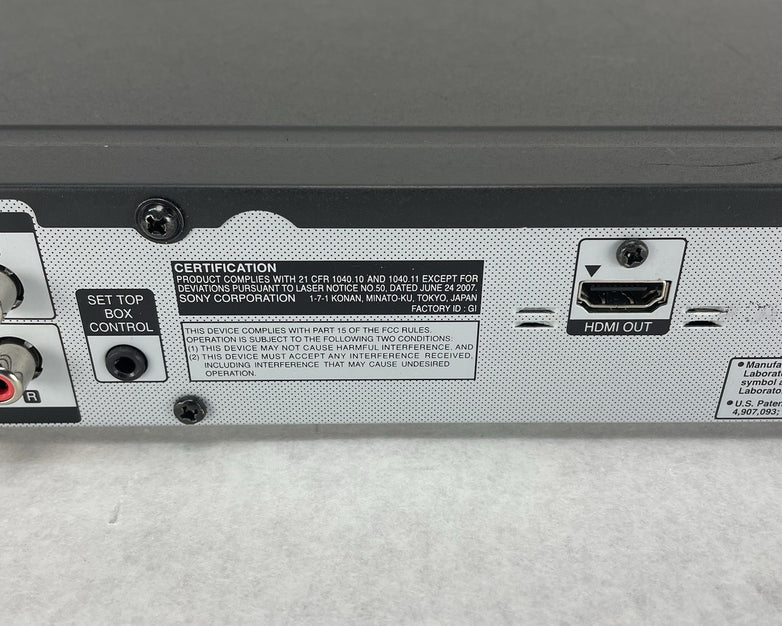 Sony RDR-GX257 DVD Recorder HDMI Tested Working No Remote No Power Cord