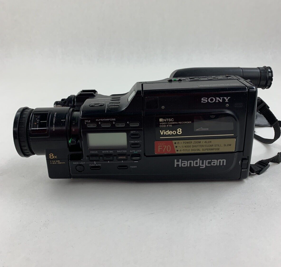 Sony Handycam CCD-F70 Camera and Case Bundle w/ Manual Charger Battery Powers On