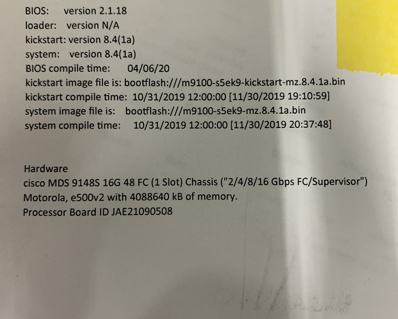 Cisco DS-C9148S-K9 MDS 9148S 16G Multilayer Fabric Switch Tested 2x Power Supply