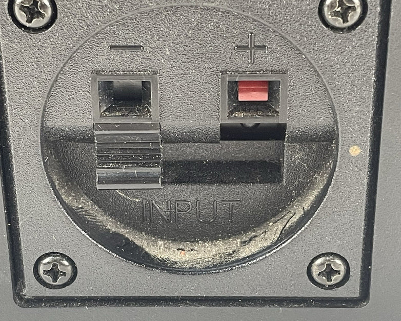 BIC ADATTO A-1, 8 OHM Speaker Pair Tested Broken Plastic on Speaker Input