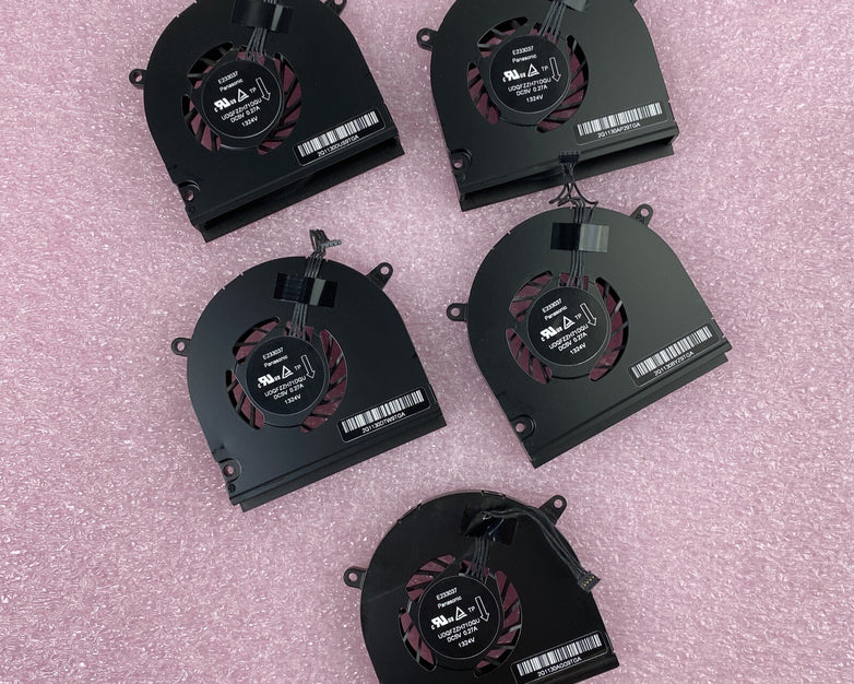 Lot of 5 Panasonic UDQFZZH71DQU CPU Internal Cooling Fans for MacBook Pro A1278