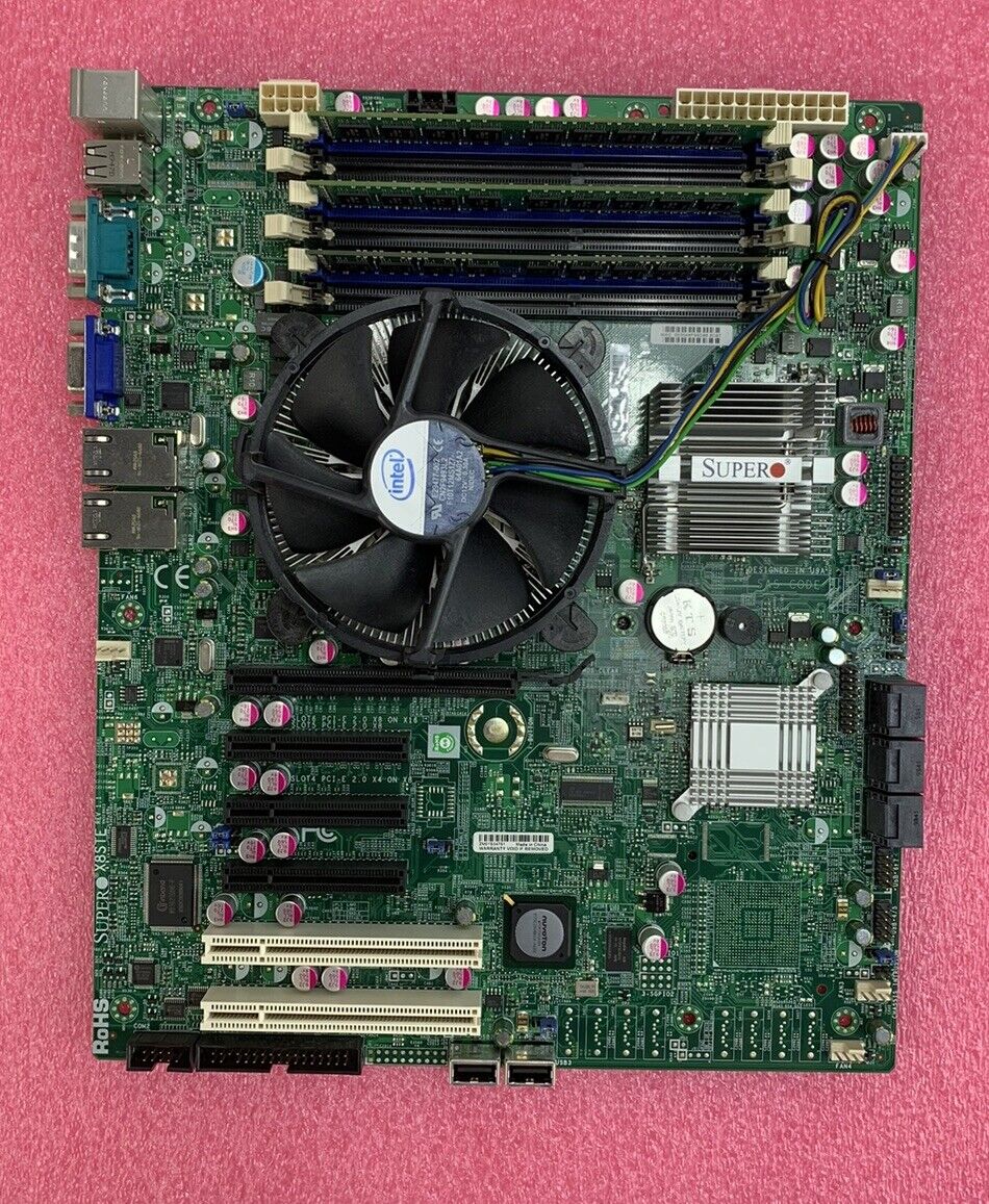 SuperMicro X8STE Motherboard Xeon W3520 2.67GHz 4GB RAM w/Shield