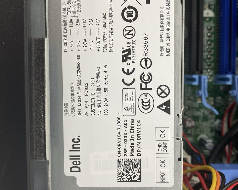 Dell OptiPlex 790 SFF Intel Core i3-2120 3.30GHz 4GB RAM No HDD No OS