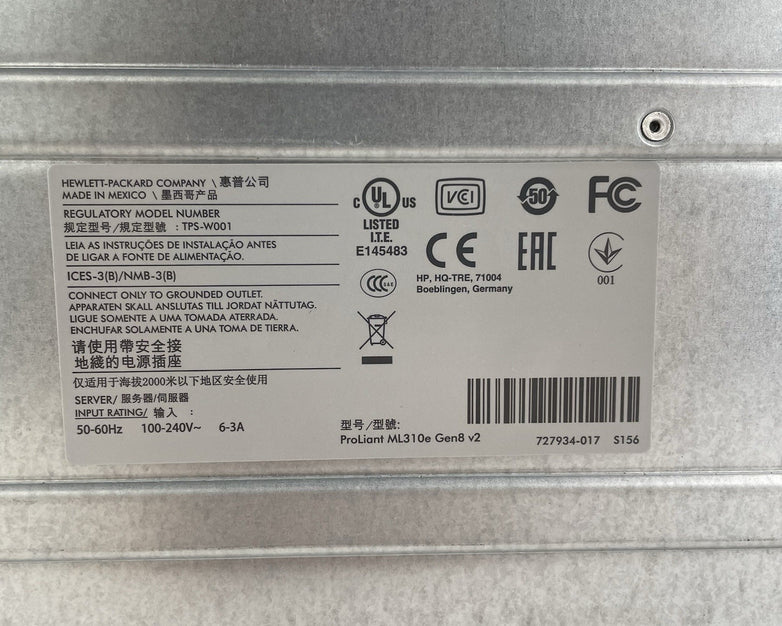 HP ProLiant ML310e Gen8 v2  Case Only - Untested