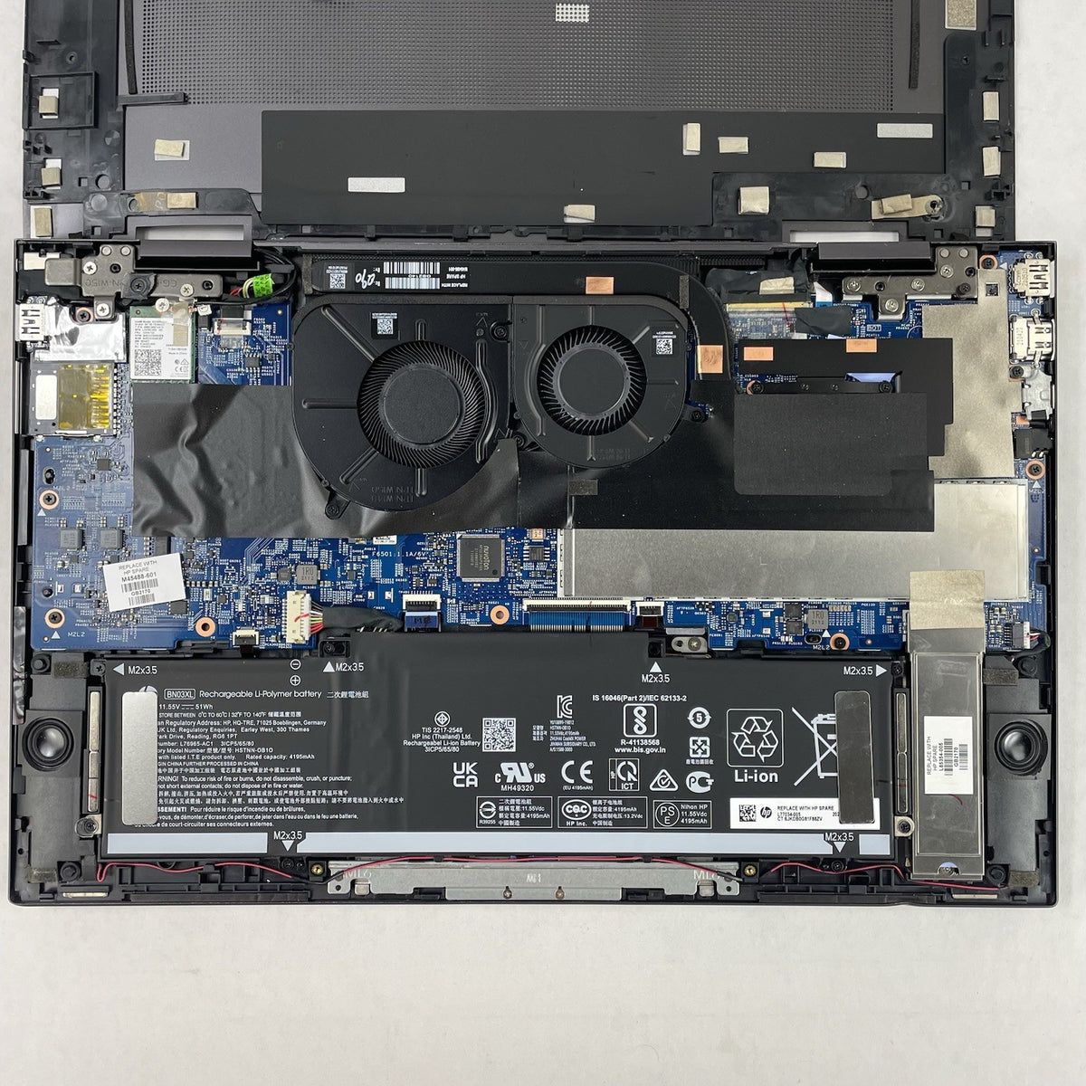 HP Envy x360 15.6" Ryzen 7 5700U 1.80 GHz 16 GB RAM No SSD/OS/AC - Bottom Panel16
