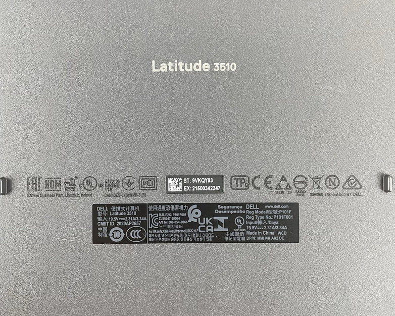 Dell Latitude 3510 15.6" i7-10210U 1.60 GHz 8 GB RAM No SSD/OS/AC
