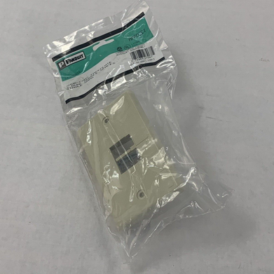 Panduit MFPD2EI MINI-COM Faceplate 1-Gang, 2-Module 2 Port Ivory