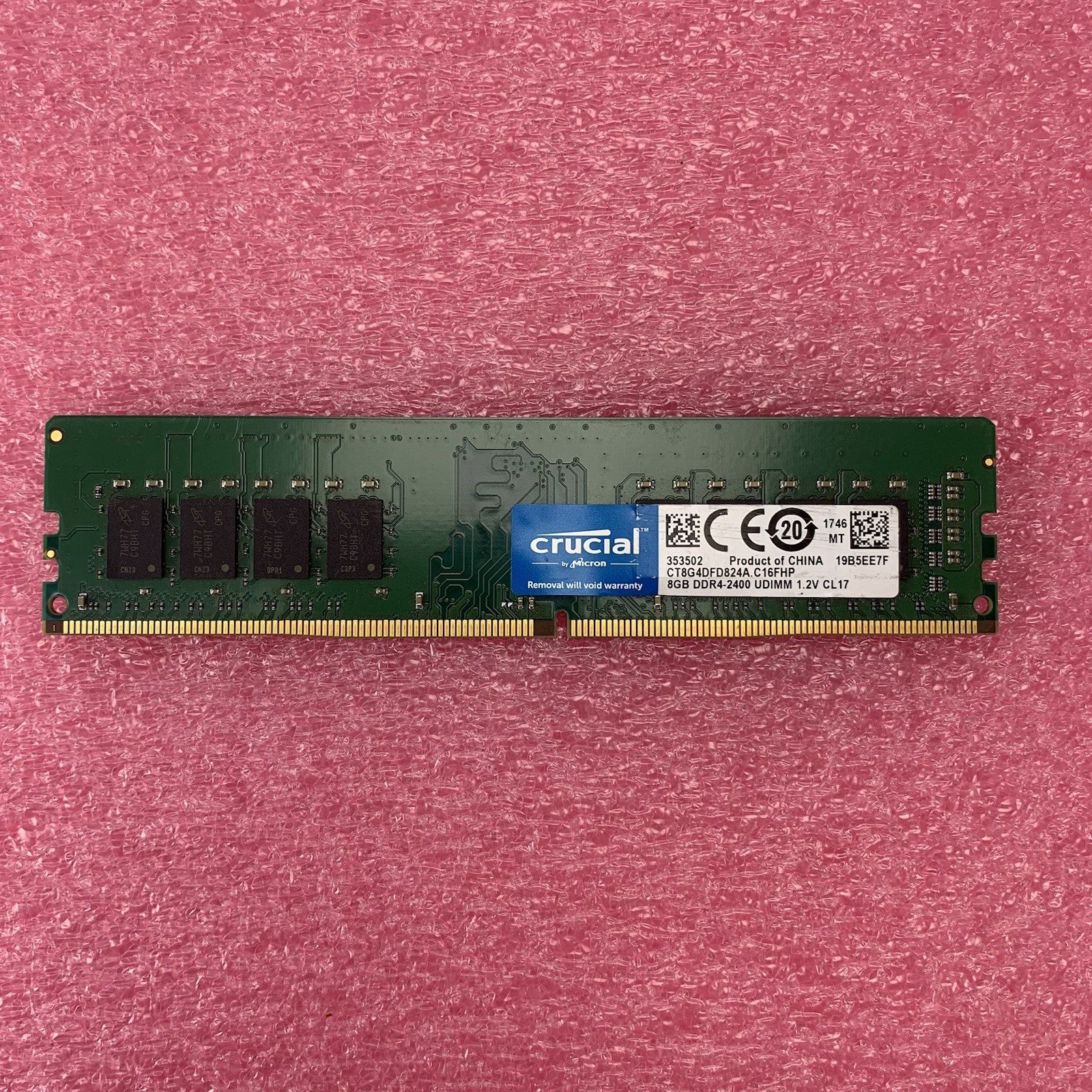 Micron Crucial CT8G4DFD824A.C16FHP DDR4-2400 8GB 1Rx8 Desktop Memory RAM5