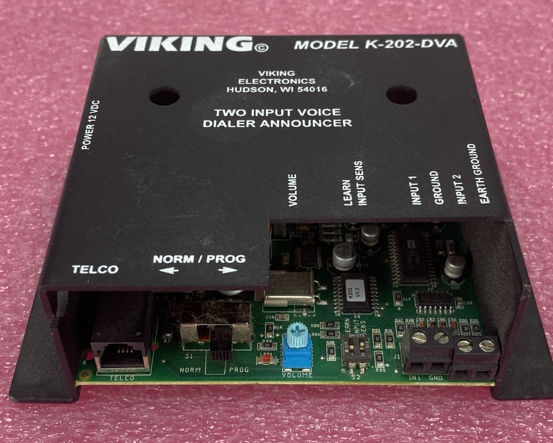 Viking K-202-DVA Two Input Voice Dialer Announcer Untested