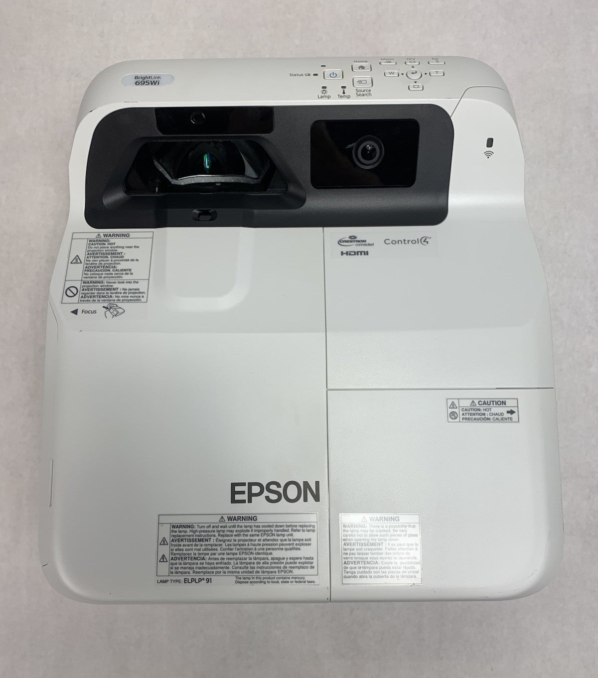 Epson PowerLite 695Wi H740A LCD Lamp Projector 2367 Lamp Hours - No Remote5
