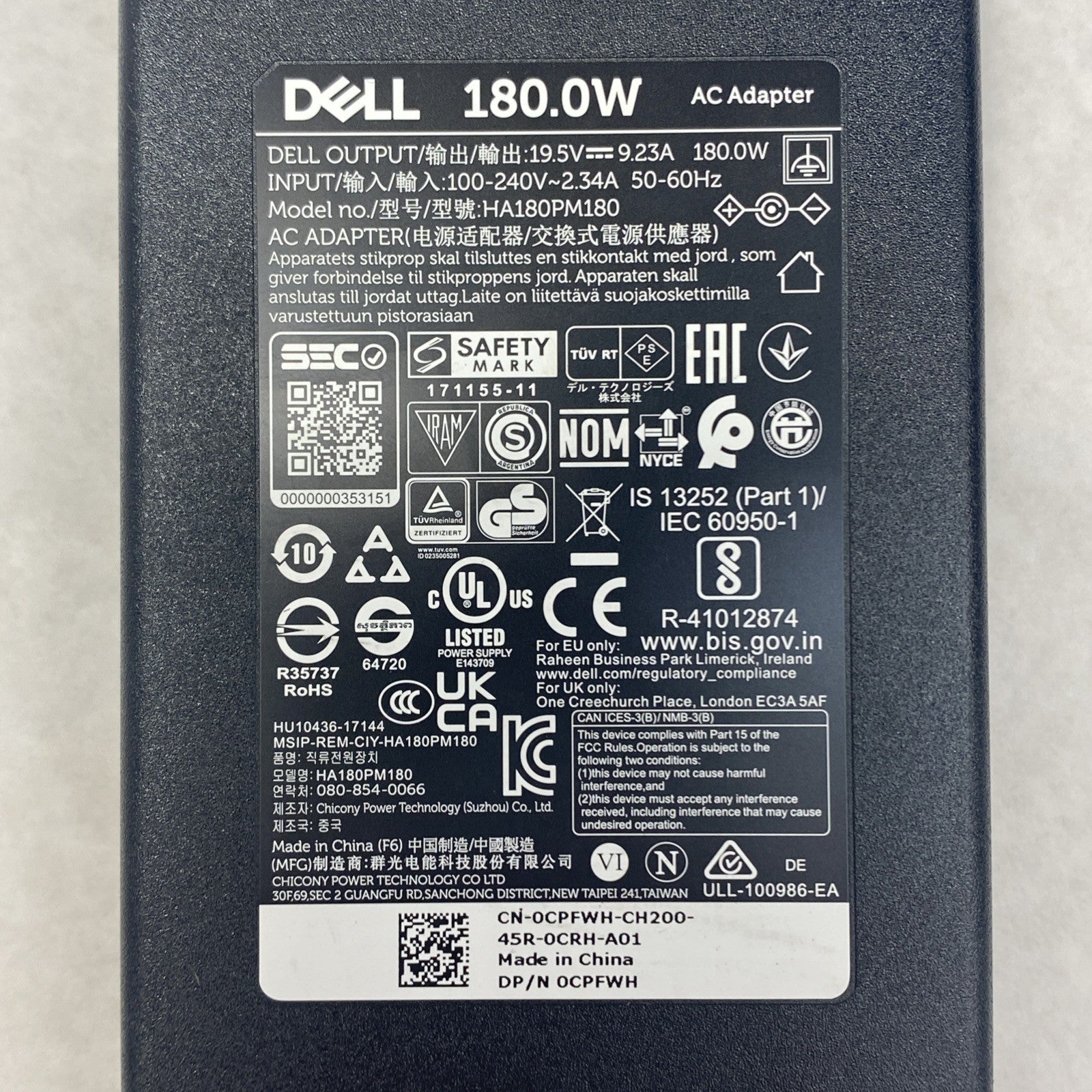 Dell DA189PM200 AC Adapter No Power Cord Lot of 44