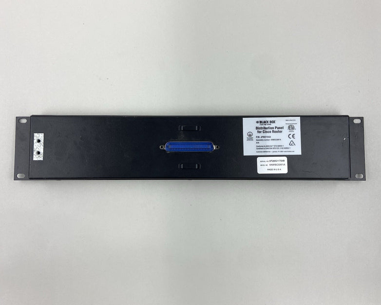 Black Box VNMSCOM1A JPM2194A Distribution Panel for Cisco Router High Density