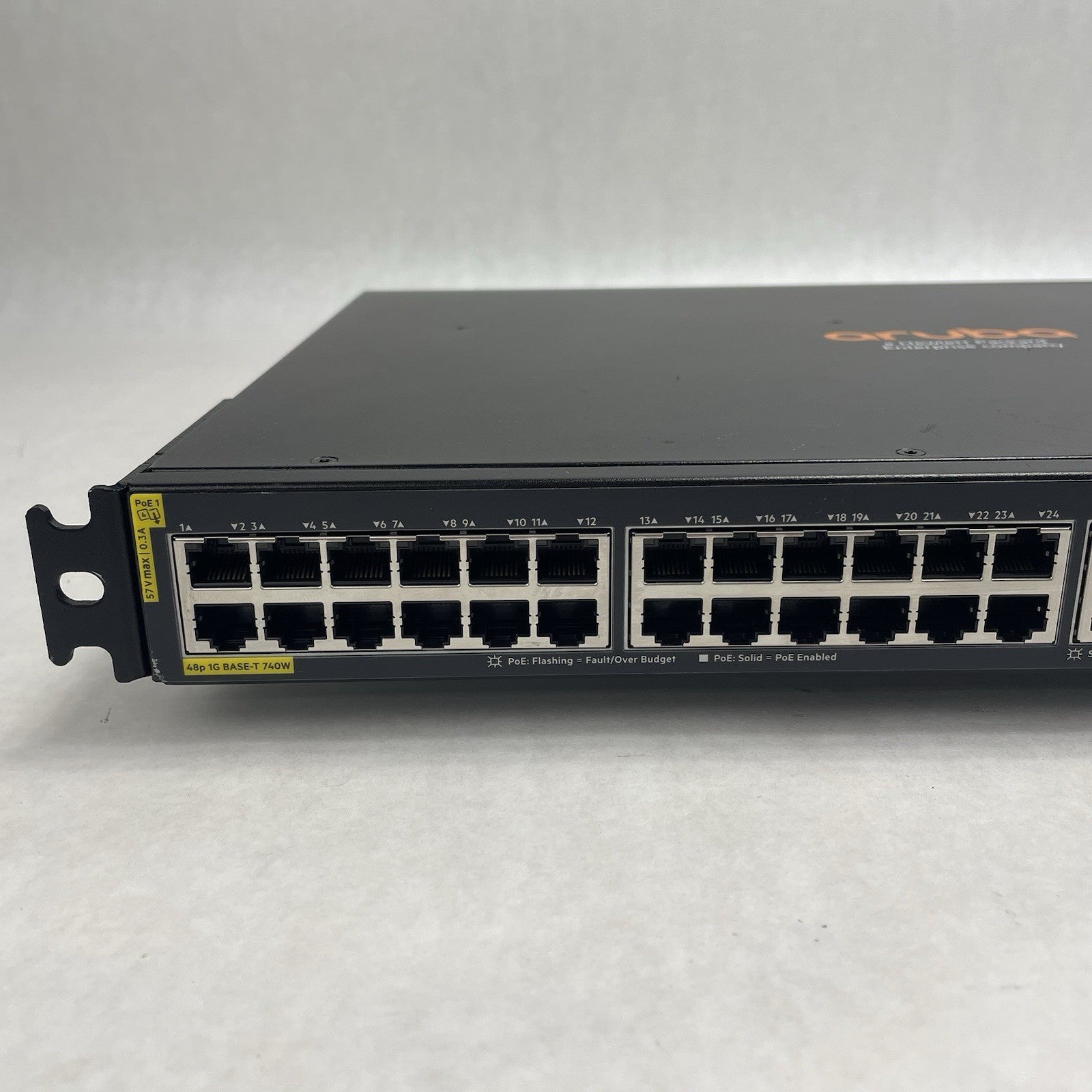 Aruba HP JL728A 6200F 48G Class4  4SFP+ Switch Tested and Factroy Reset2