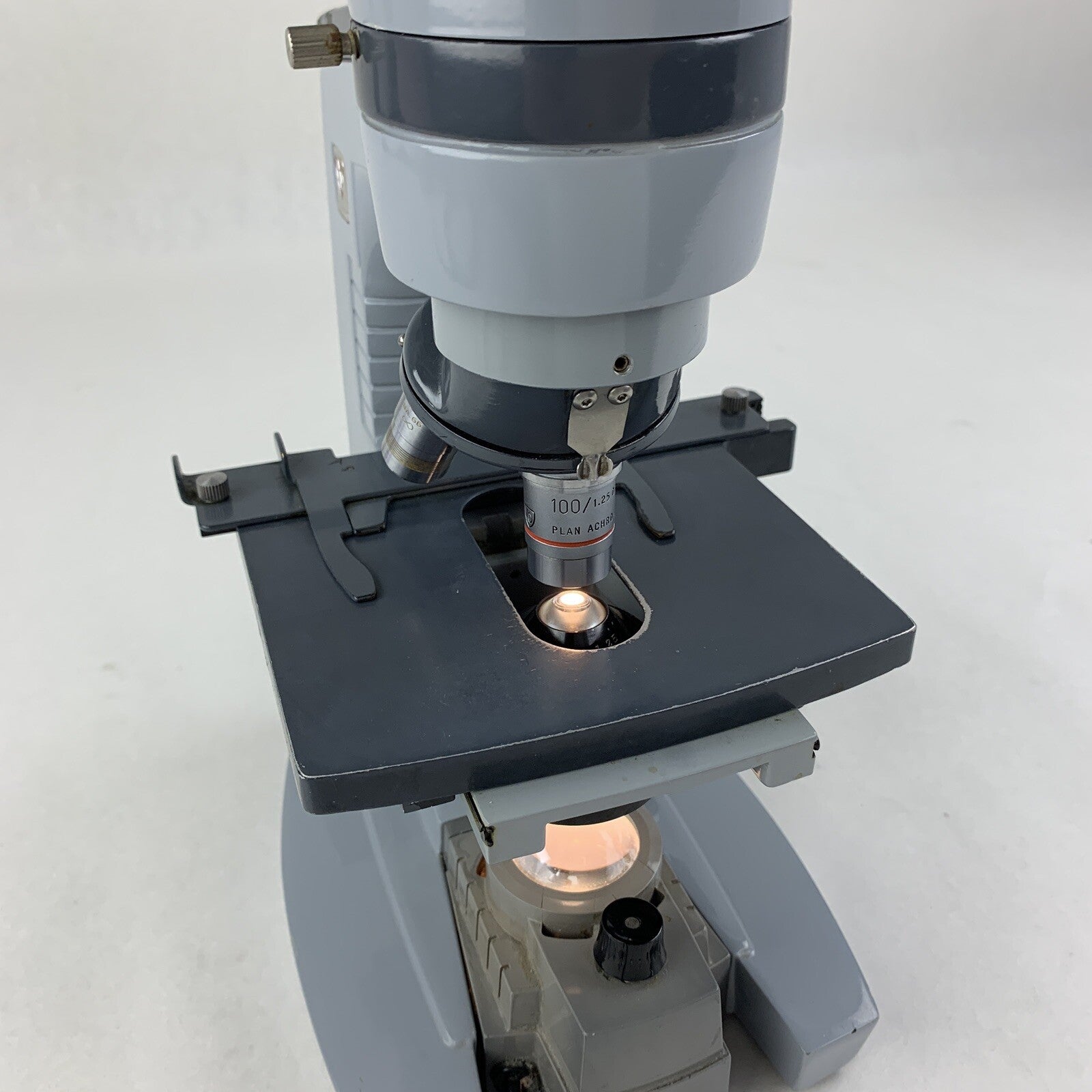 American 1037 Spencer Laboratory Microscope 100/1.25, Oil 10/.25, 45x NA 56
