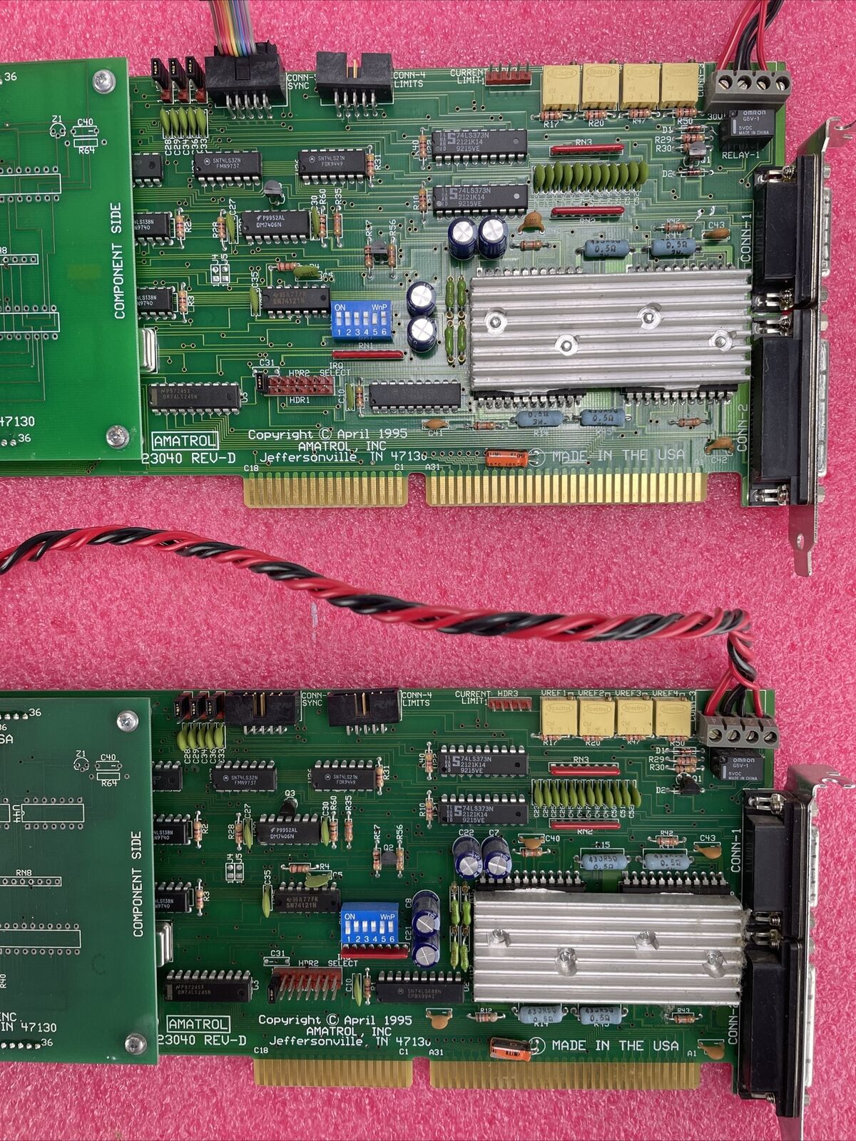 Lot Of 2 PCB 22551 23040 REV D Controller Card
