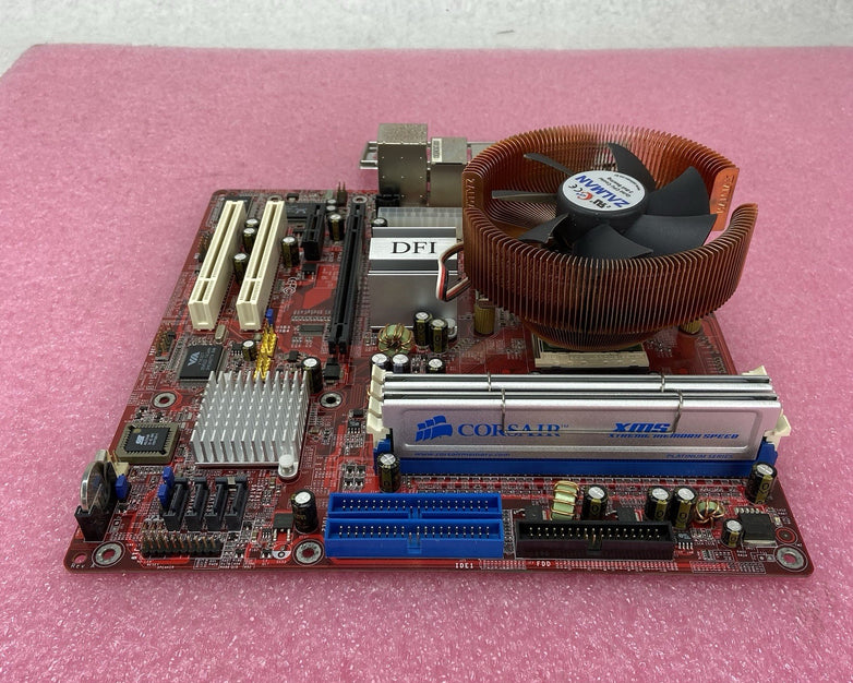 DFI RS482 Infinity Motherboard AMD Athlon 64 x2 Dual Core 2.2GHz 2GB RAM w/IO