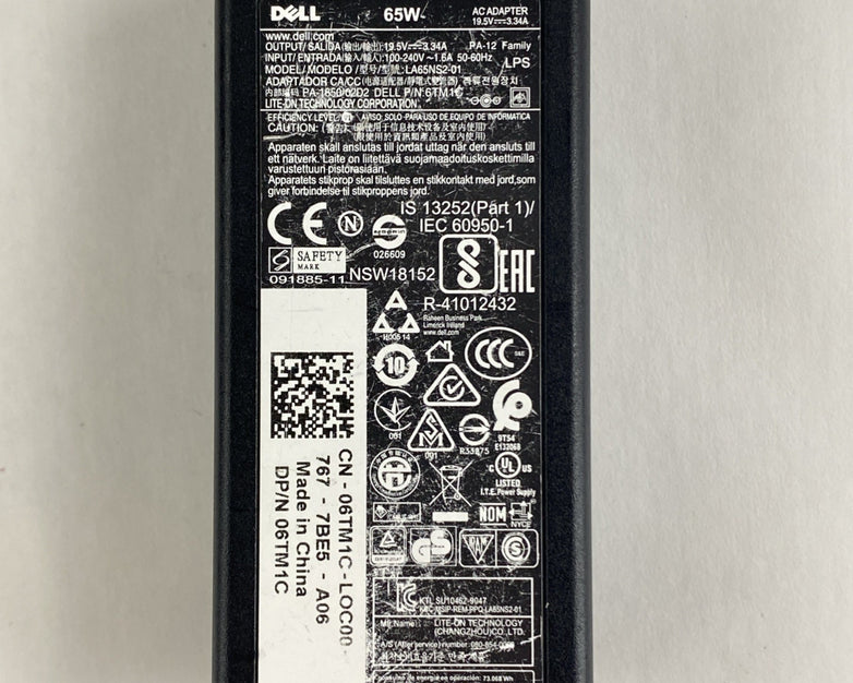 Dell LA65NS2-01 65W AC Adapter Lot of 5