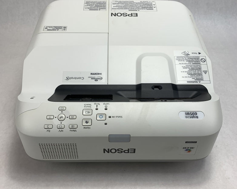 Epson PowerLite 695Wi H740A LCD Lamp Projector 2666 Lamp Hours - No Remote