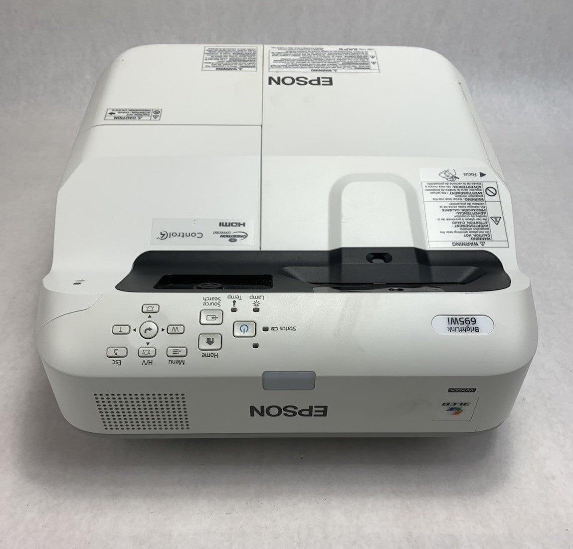 Epson PowerLite 695Wi H740A LCD Lamp Projector 2666 Lamp Hours - No Remote3