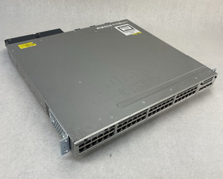 Cisco WS-C3850-48P-S 48-Port V06 PoE+ 2x PSU NM-4-10g Gigabit Switch - Tested