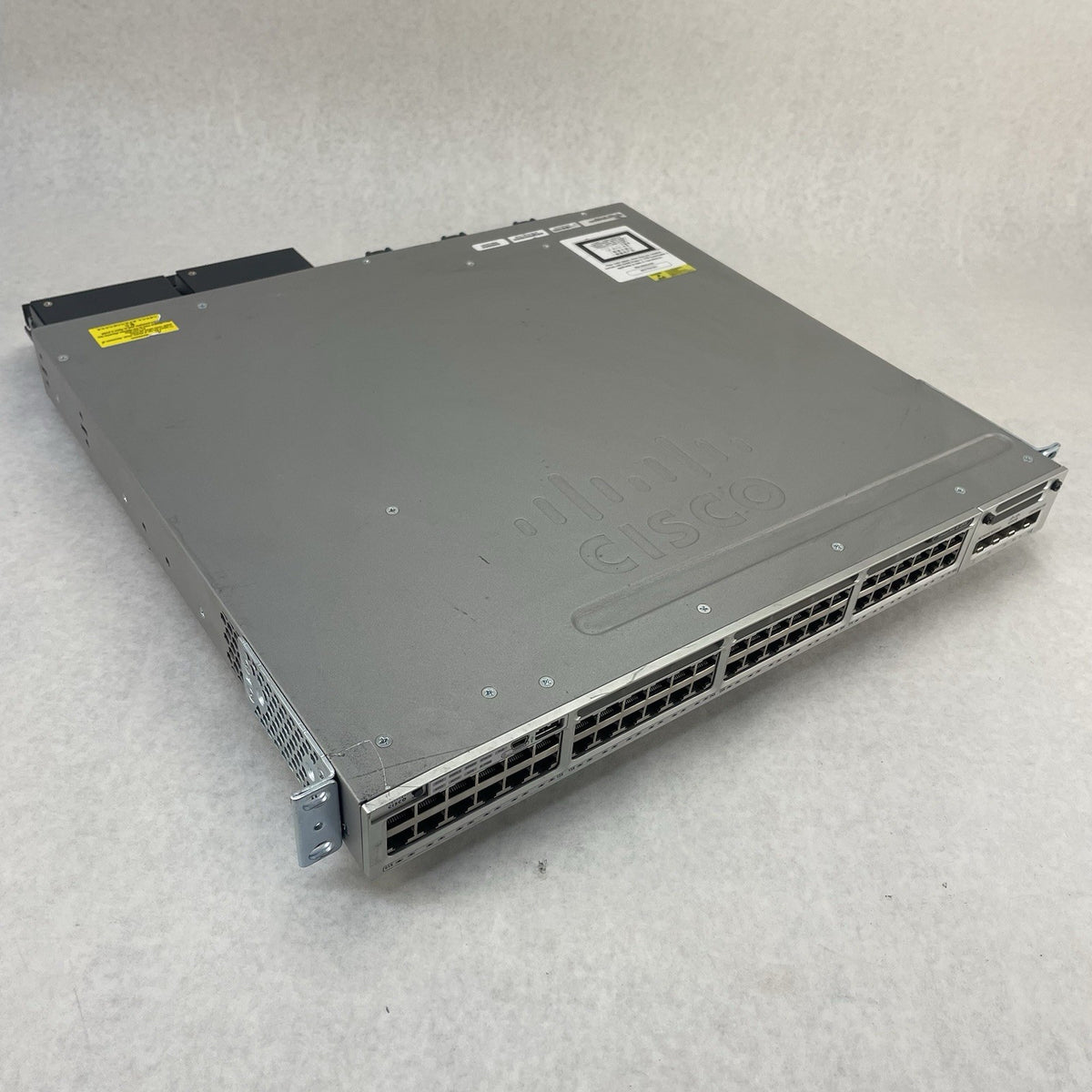 Cisco WS-C3850-48P-S 48-Port V06 PoE+ 2x PSU NM-4-10g Gigabit Switch - Tested0