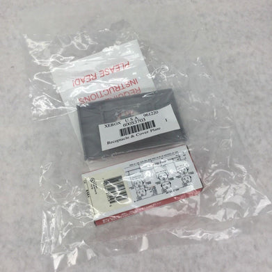 XEROX 600S3703 Receptacle & Cover Plate New