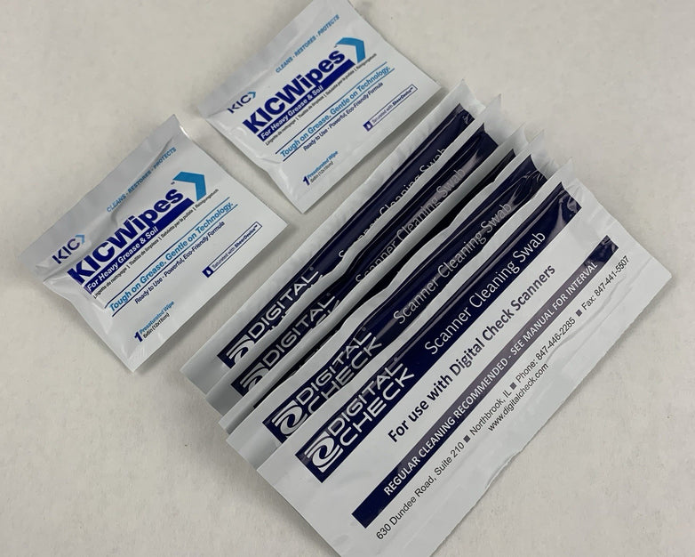 Digital Check Cleaning Kit IS0035 25x Waffletechnology Cards 5x Swabs 2x Wipes