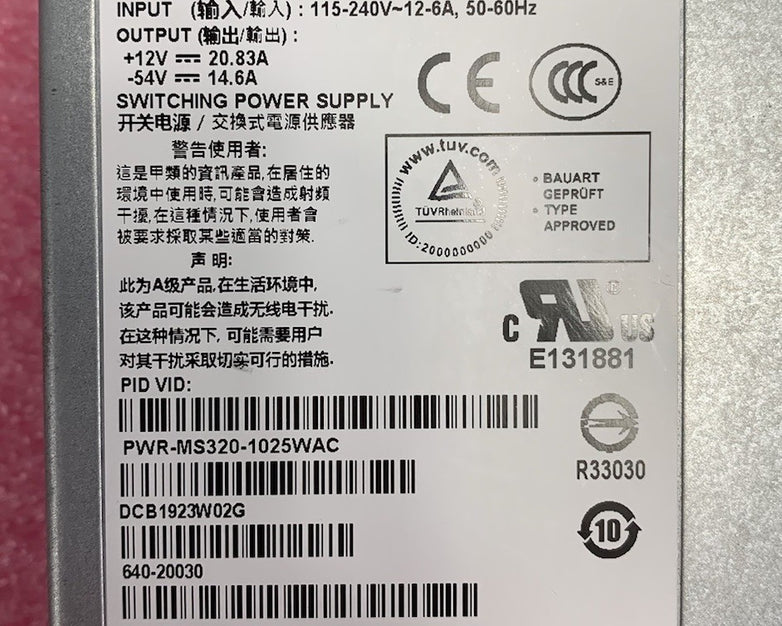 Delta Electronics DPS-1025AB B Rev: 00 Switching Power Supply