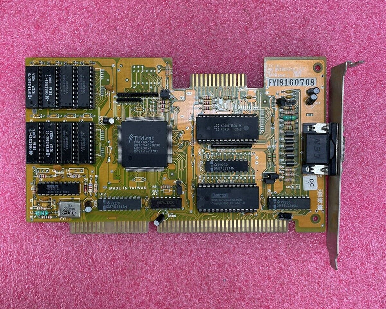 Trident Microsystems Inc VGA Card 8916CX248LC2 ISA 1991