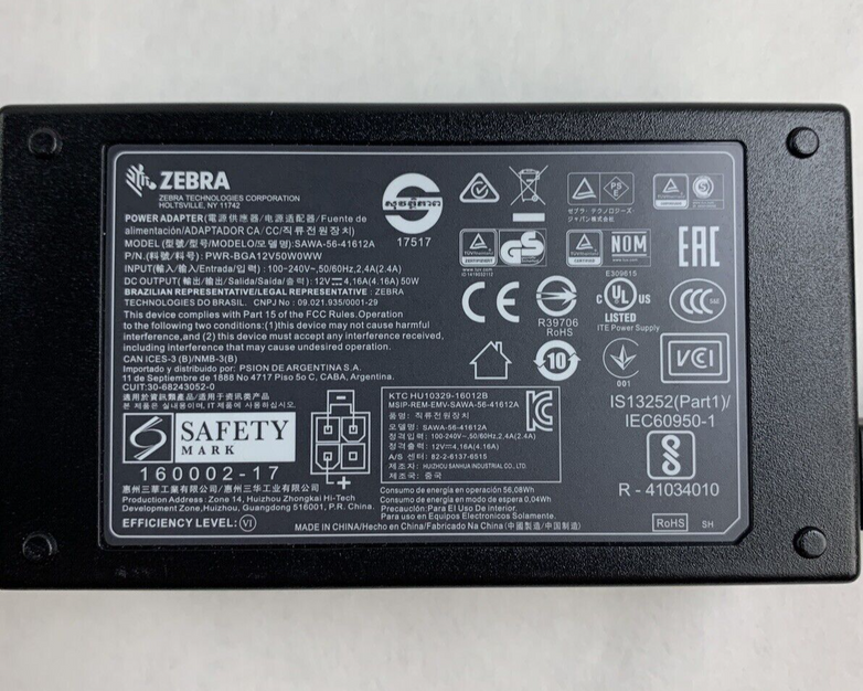 Zebra Sharecradle-01 4-Slot Battery Charger SAC-TC51-HC4SC1-01 w/ Power Supply
