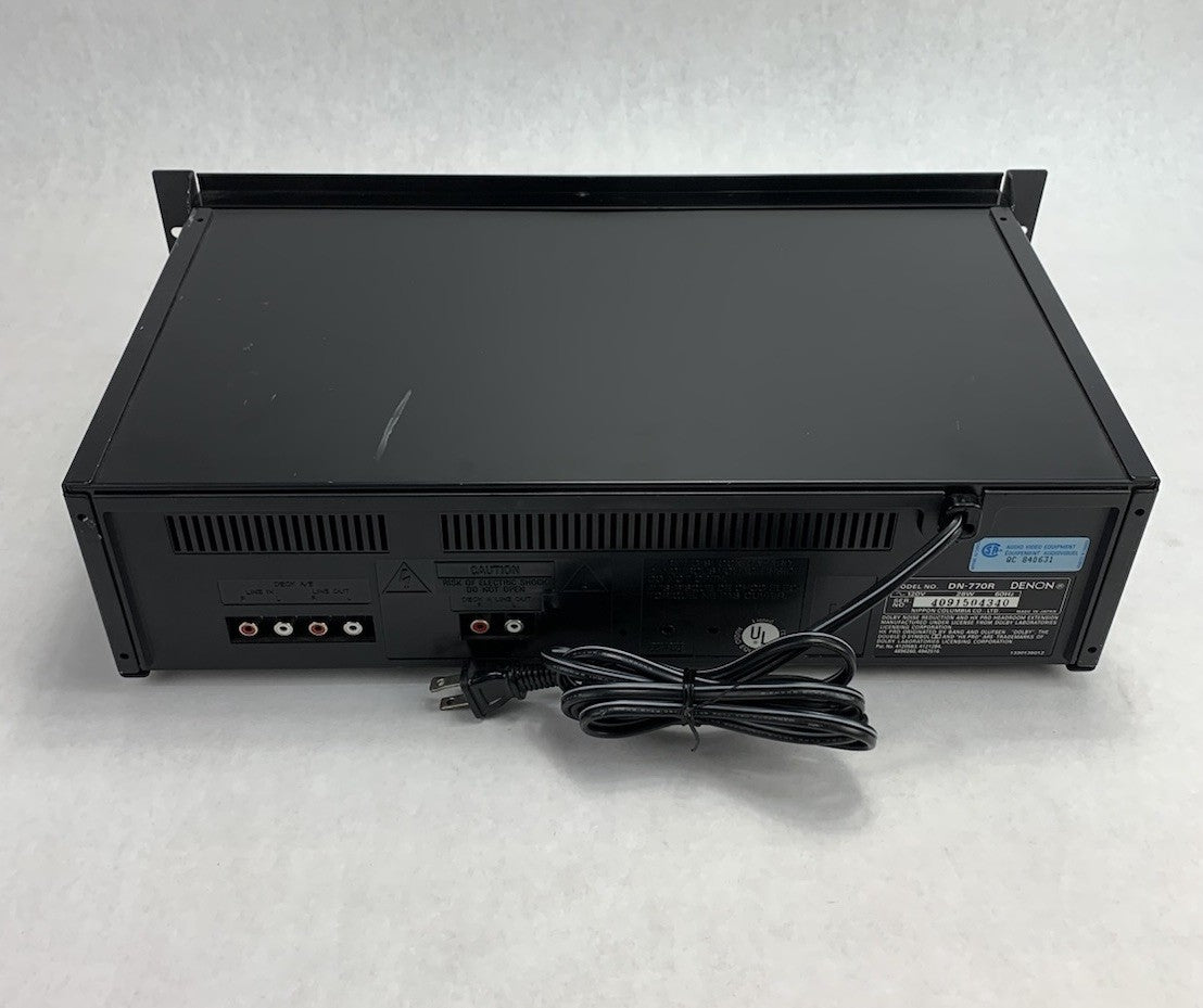 Denon DN-770R Stereo Double Casette Tape Deck - Parts or Repair6