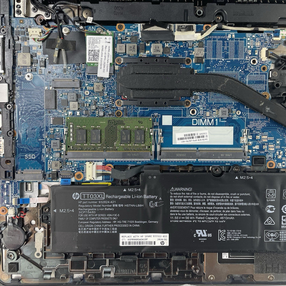 HP EliteBook 850 G6 15.6" i7-8665U 1.90 GHz 16 GB RAM No SSD/OS/AC - READ20